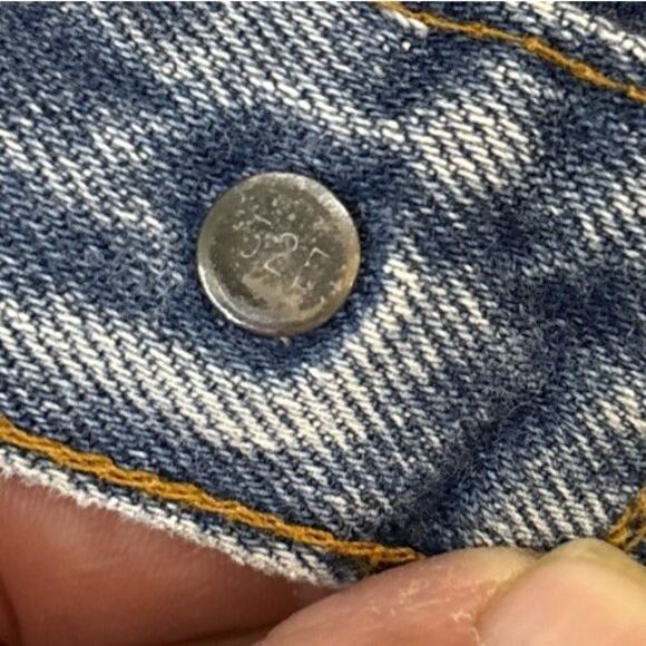 Vintage Levis 501 Button Fly Jeans 70s Made In USA SF207 Light Wash 34X30 - Picture 12 of 16